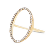 Glen Diamond Oval Ring - Big Bag