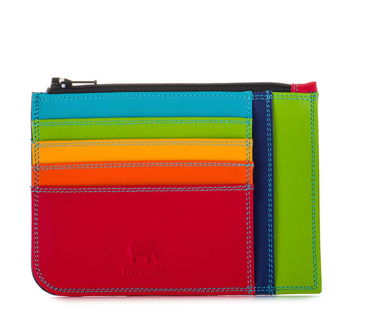 Slim Credit Card Holder with Coin Purse in Black Pace – Big Bag