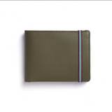 Olive Minimalist Wallet With Coin Pocket