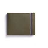 Olive Minimalist Wallet With Coin Pocket