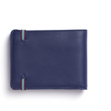 Navy Minimalist Wallet With Coin Pocket