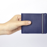 Navy Minimalist Wallet With Coin Pocket