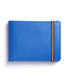 Bright Blue Minimalist Wallet With Coin Pocket