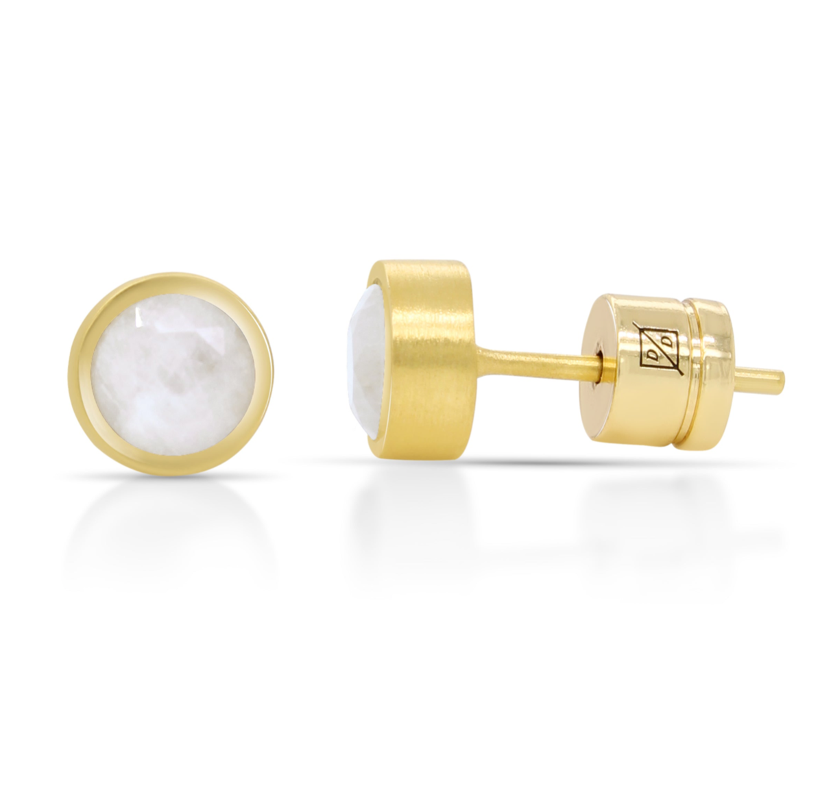 Dean Davidson Signature Small Knockout Studs Rainbow Moonstone - Big Bag NY