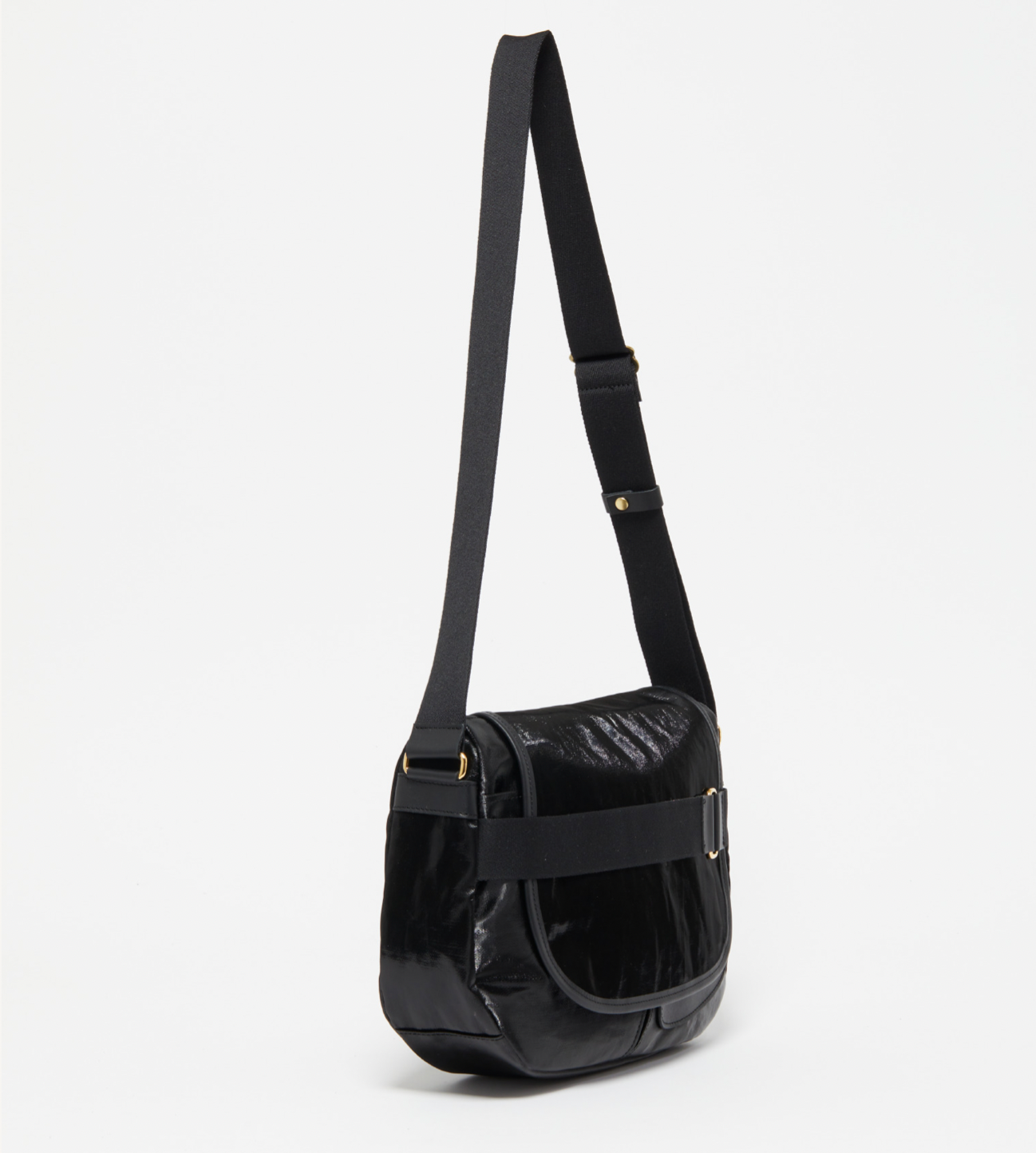 Jack Gomme Atelier Lin GABY messenger bag in Noir Black - Big Bag NY