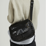 Jack Gomme Atelier Lin GABY messenger bag in Noir Black - Big Bag NY