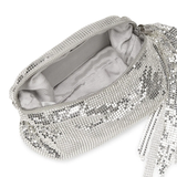 Whiting and Davis Marisol Twisted Hobo in Silver - Big Bag NY