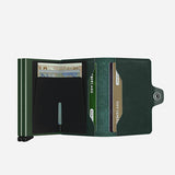 SECRID Twinwallet Original Leather Green - Big Bag NY