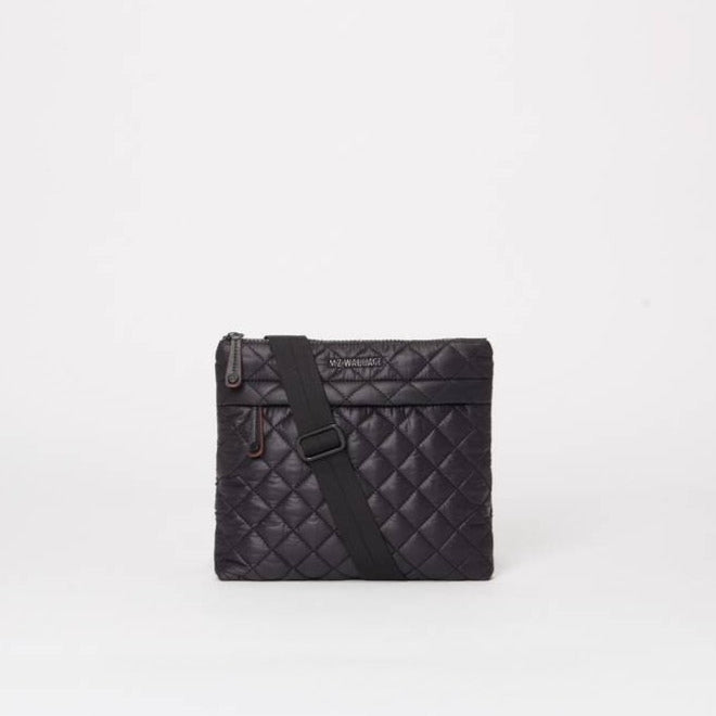 MZ Wallace Metro Flat Crossbody Black- Big Bag NY
