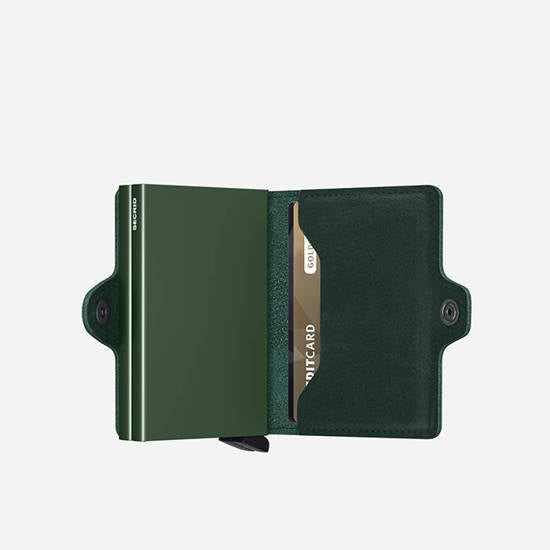 SECRID Twinwallet Original Leather Green - Big Bag NY