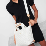 MZ Wallace Small Sutton Deluxe Pearl Metallic - Big Bag NY