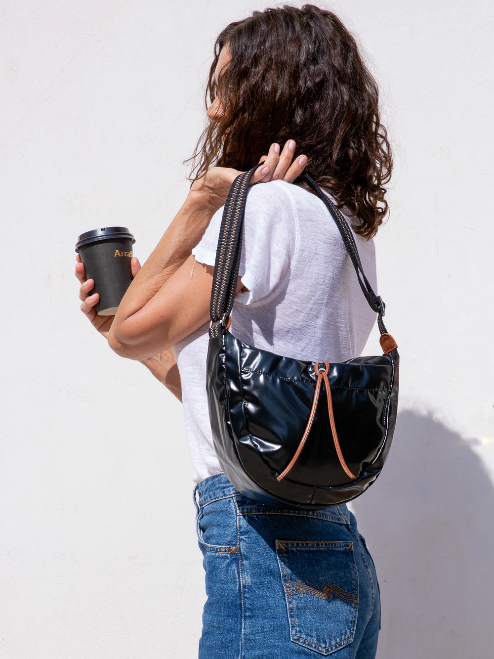 Brontibay Kaya Glam Crossbody Noir Black - Big Bag NY