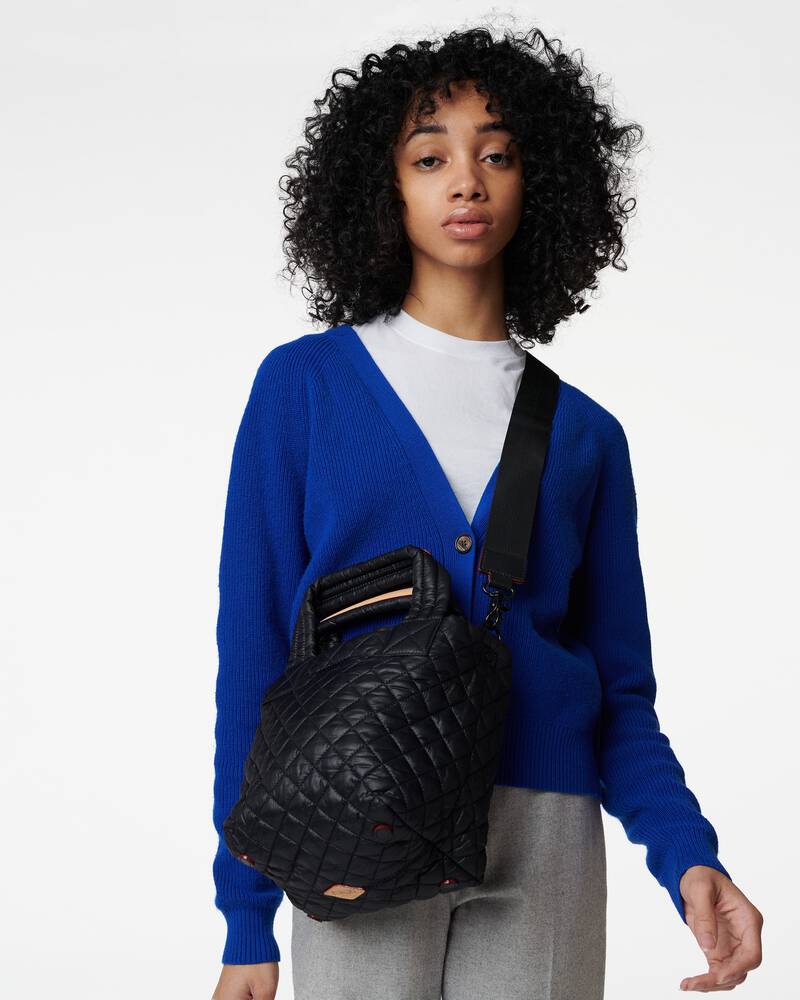 MZ Wallace Black Mini Metro Tote Deluxe - Big Bag NY Black Rec