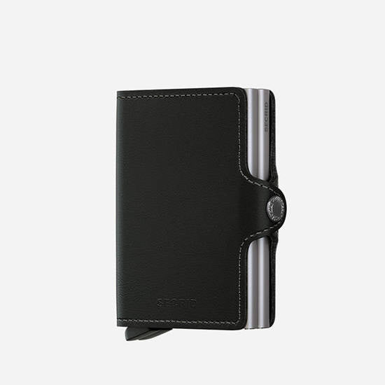 SECRID Twinwallet Original Leather Black - Big Bag NY
