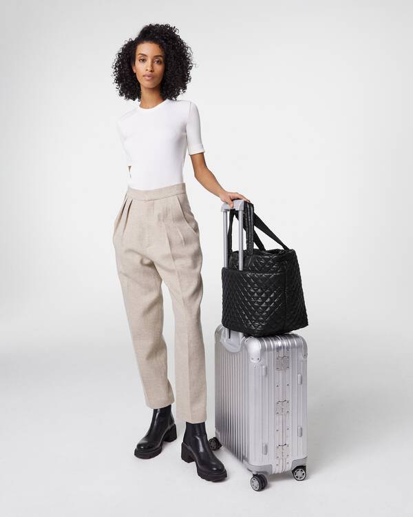 MZ Wallace Medium Metro Tote Deluxe Black - Big Bag NY
