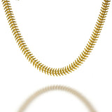 Balmaceda Fish Bone Necklace in Gold - Big Bag NY