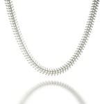 Balmaceda Fish Bone Necklace in Silver - Big Bag NY