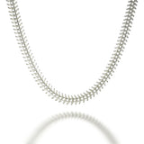 Balmaceda Fish Bone Necklace in Silver - Big Bag NY