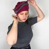 PIZEL Merino Wool Two Tone Beret