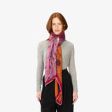 Paris wool scarf in Fuchsia