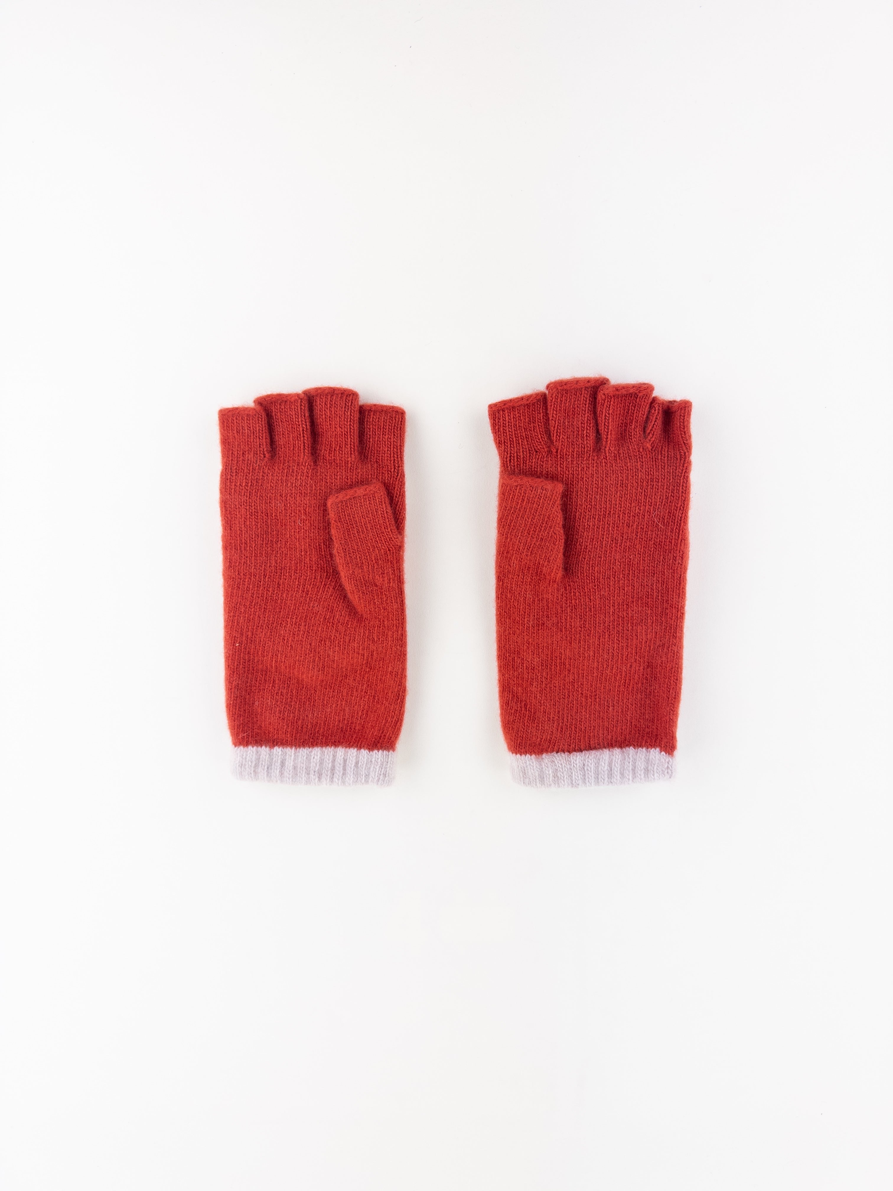 Santacana Short Fingerless Glove with Hood in Red - Big Bag NY