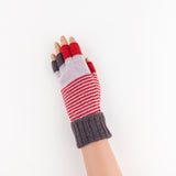 Striped Fingerless Glove