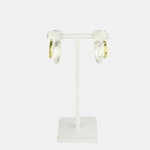Heather Guidero Square Post Gold and Silver Double Hoops - BIg Bag NY