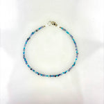 Silver Multi-Gemstone blue clasp bracelet - Big Bag NY