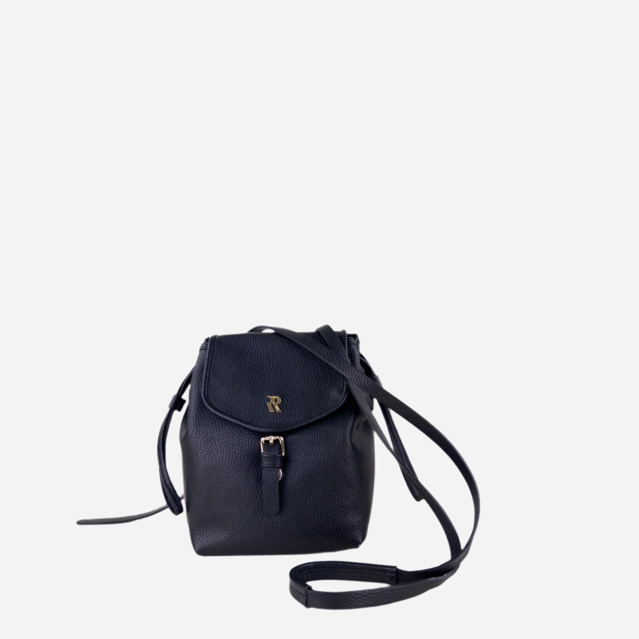 Black Rossi Mini Convertible Backpack - Big Bag NY