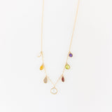 Lina's Multi Teardrop Necklace Rainbow - Big Bag NY