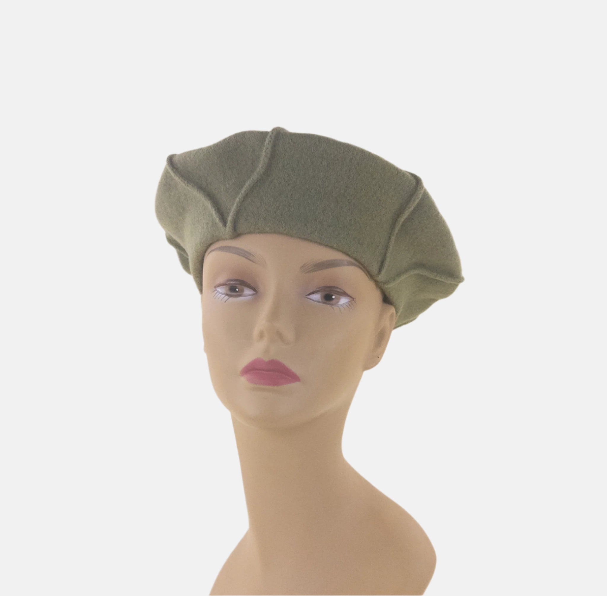 Mint Celine Robert TANDEM Wool Beret - Big Bag NY
