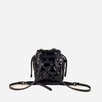 Back Lacquer Rossi Mini Convertible Backpack - Big Bag NY