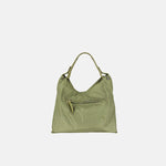 PLINIO Medium Triangle Shoulder Bag in Vert - Big Bag NY