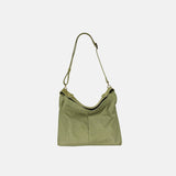 PLINIO Medium Triangle Shoulder Bag in Vert - Big Bag NY