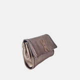 Plinio Visona VALENTINA Small Metallic Flap Clutch - Big Bag NY