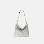 PLINIO Medium Triangle Shoulder Bag in Greige - Big Bag NY