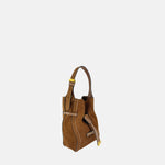 Gianni Chiarini Sienna Mini Suede Crossbody in Cognac - Big Bag NY