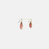 Cherry Quartz Marquis Drop Earrings - Big Bag NY