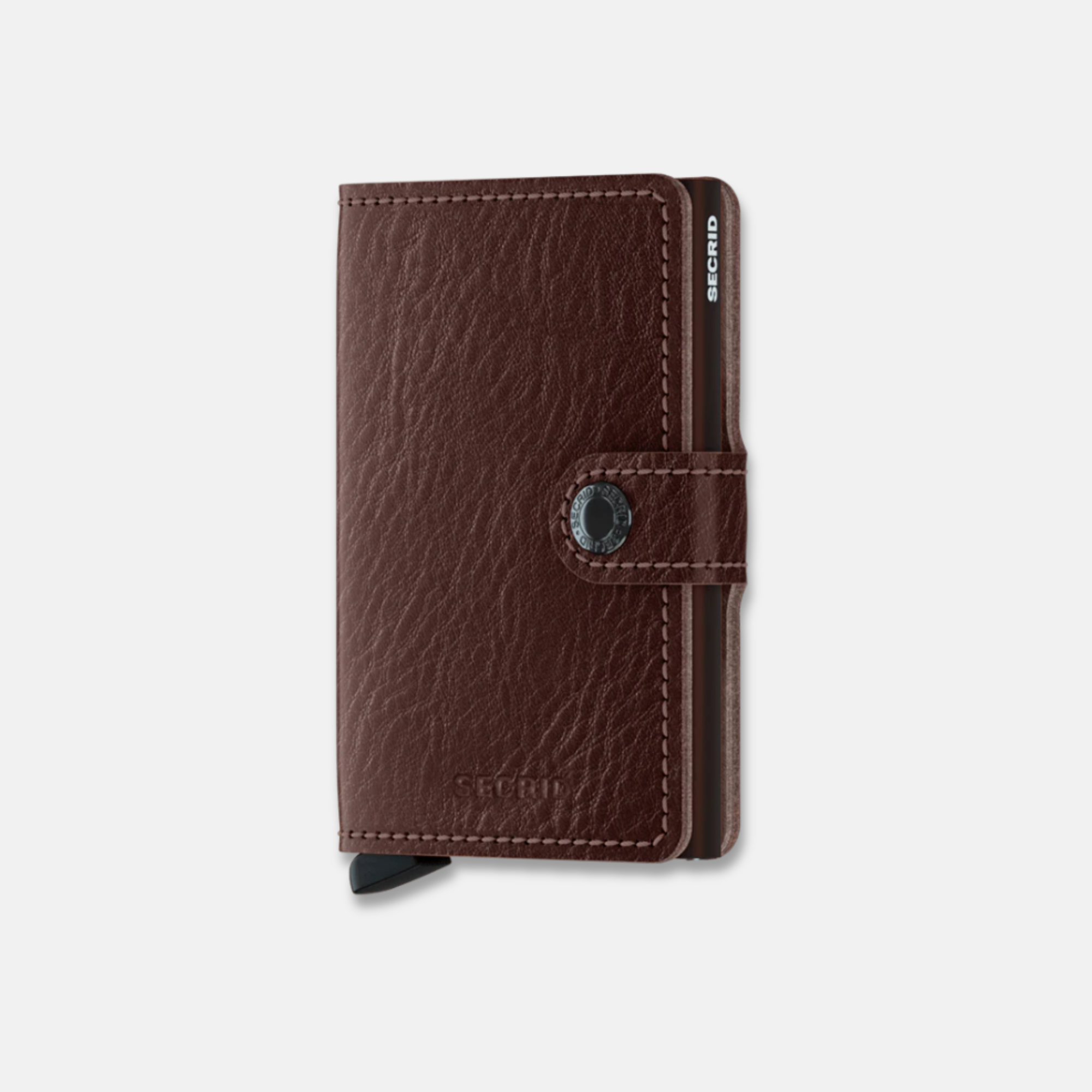 Secrid Miniwallet in Veg Tanned Leather Brown - Big Bag NY