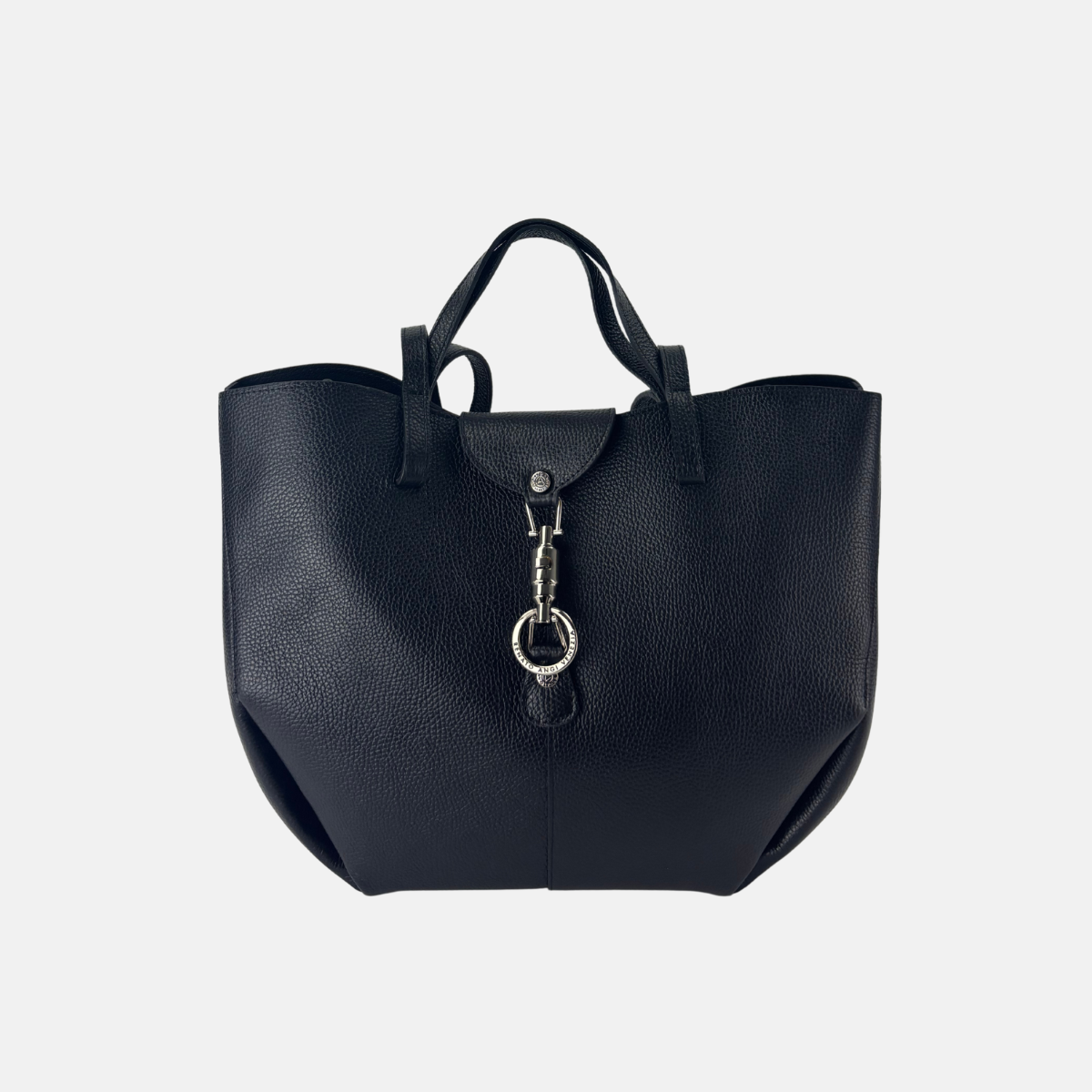 Angi Venezia Double Handle Large Tote with Flap Lock - Big Bag NY