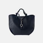 Angi Venezia Double Handle Large Tote with Flap Lock - Big Bag NY