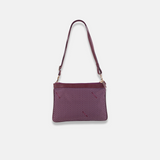 PLINIO Dual Compartment Crossbody Bag in Bordo  - Big Bag NY