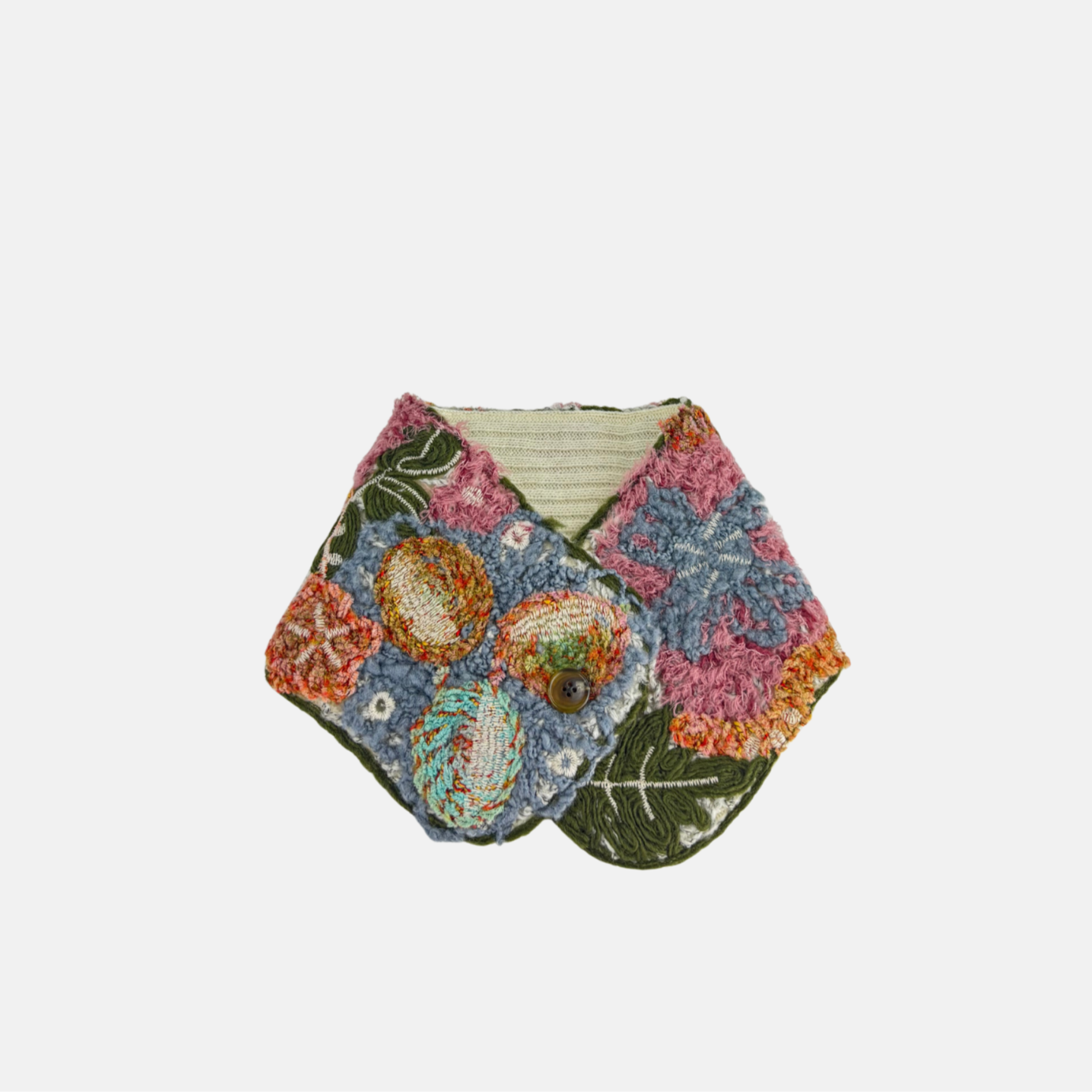 Fuga Fuga Reversible Hand Embroidered Muffler - Big Bag NY