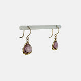 Dana Kellin Plum Quartz Drop Earrings - Big Bag NY