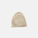 CA4LA MET logo Oversized Silk Knit Cap in Beige - Big Bag NY