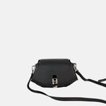 Frederic Black Turn Lock Crossbody with Silver Hardware - Big Bag NY
