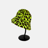 Rossomenta Pock hat Bucket Rain Hat in Neon Cheetah - Big Bag NY