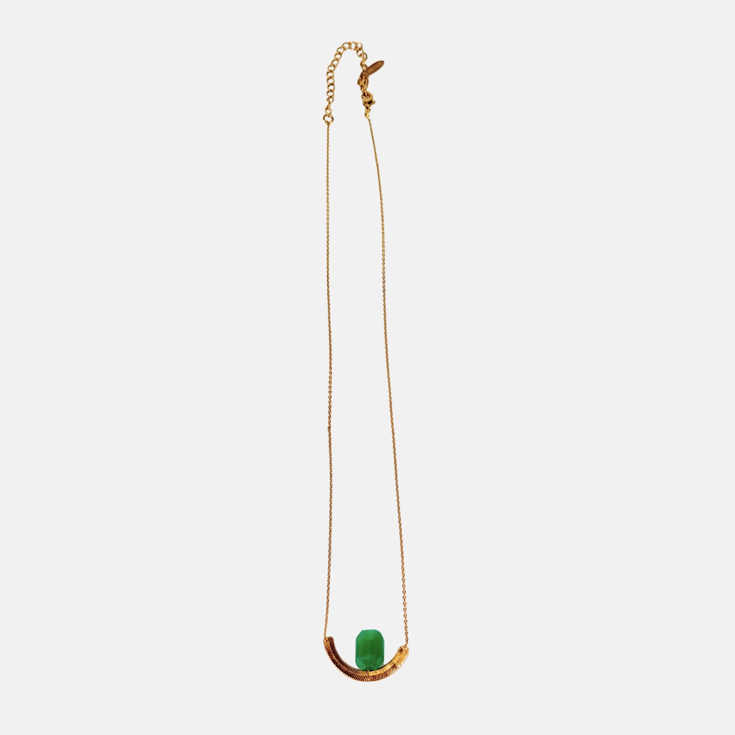 LM Bijoux Thais Necklace in Green - Big Bag NY