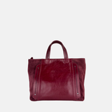 Plinio Visona MARYLIN Medium Top Handle Tote and Shoulder Bag Vine Wine- Big Bag NY