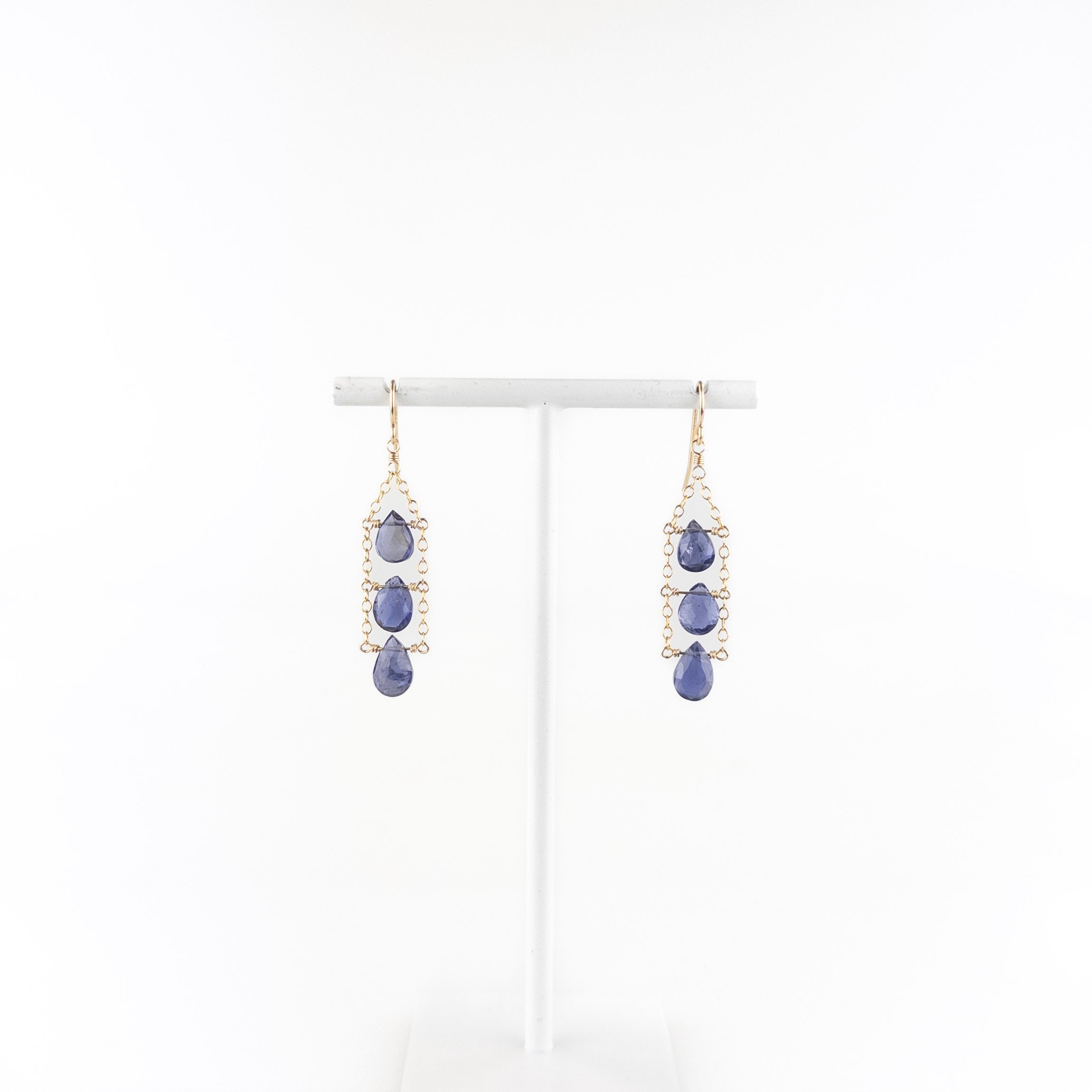 Trapeze Ladder Iolite Drops - Big Bag NY